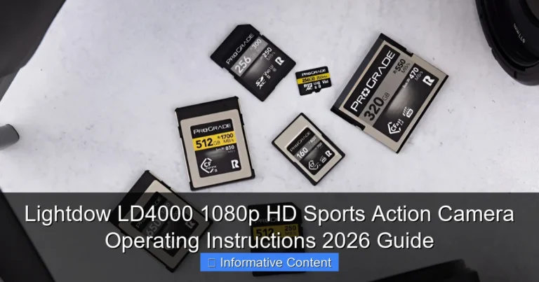 Lightdow LD4000 1080p HD Sports Action Camera Operating Instructions 2026 Guide