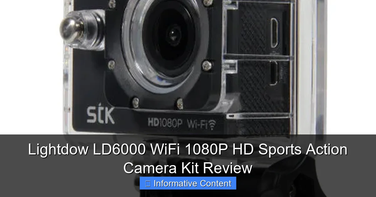 Lightdow LD6000 WiFi 1080P HD Sports Action Camera Kit Review