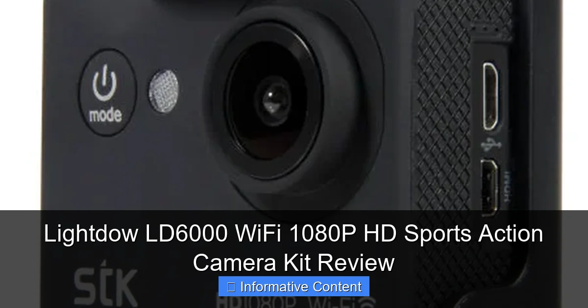 Lightdow LD6000 WiFi 1080P HD Sports Action Camera Kit Review