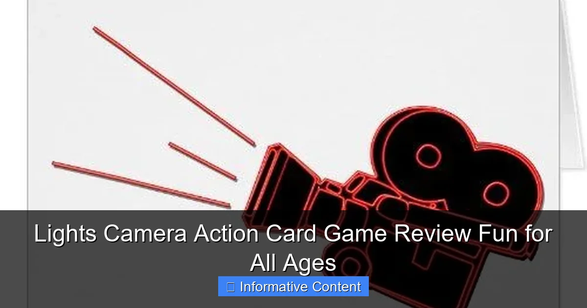 Lights Camera Action Card Game Review Fun for All Ages