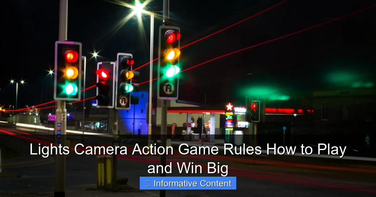 Lights Camera Action Game Rules How to Play and Win Big