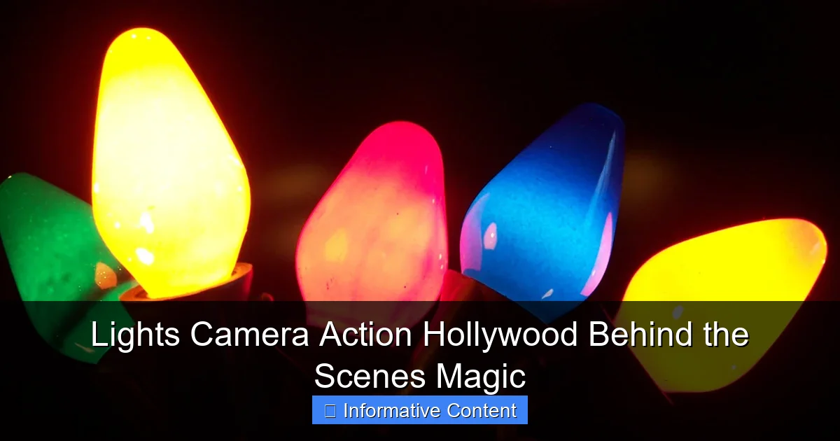 Lights Camera Action Hollywood Behind the Scenes Magic