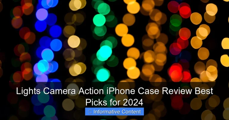 Lights Camera Action iPhone Case Review Best Picks for 2024