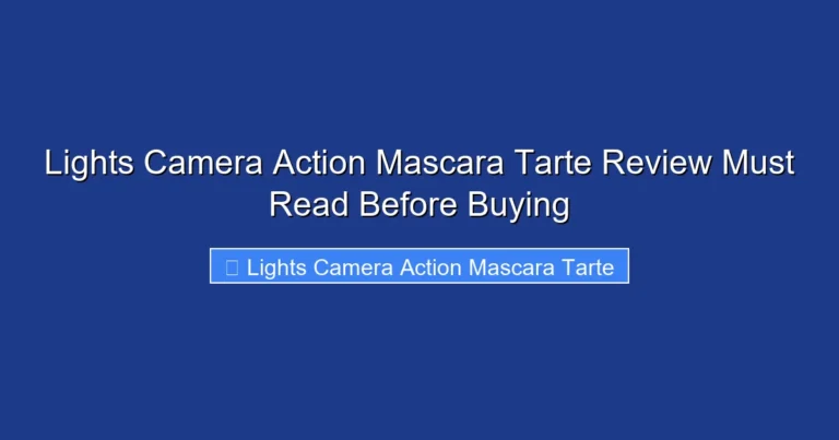 Lights Camera Action Mascara Tarte Review Must Read Before Buying
