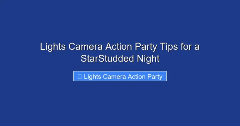 Lights Camera Action Party Tips for a StarStudded Night
