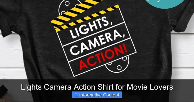 Lights Camera Action Shirt for Movie Lovers