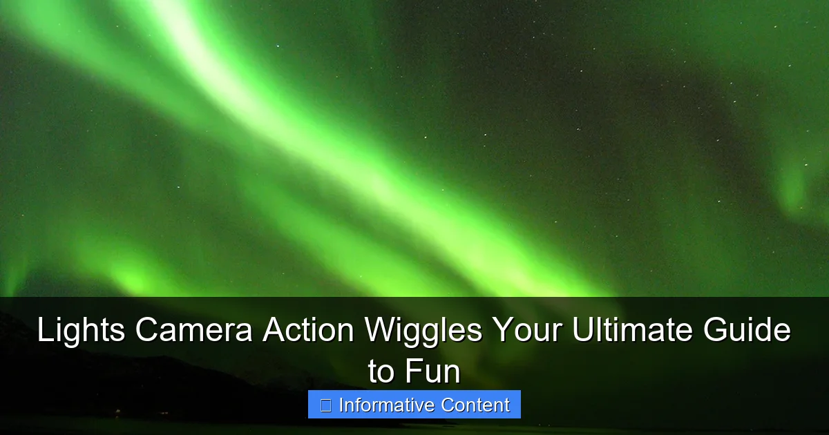 Lights Camera Action Wiggles Your Ultimate Guide to Fun