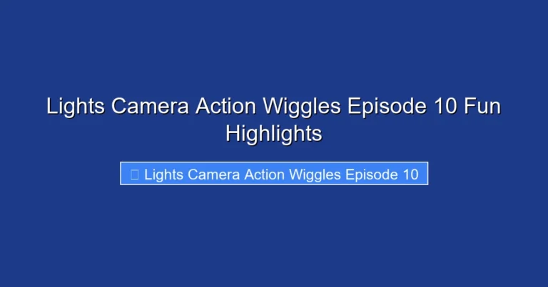 Lights Camera Action Wiggles Episode 10 Fun Highlights