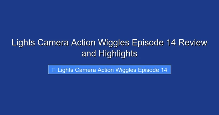 Lights Camera Action Wiggles Episode 14 Review and Highlights
