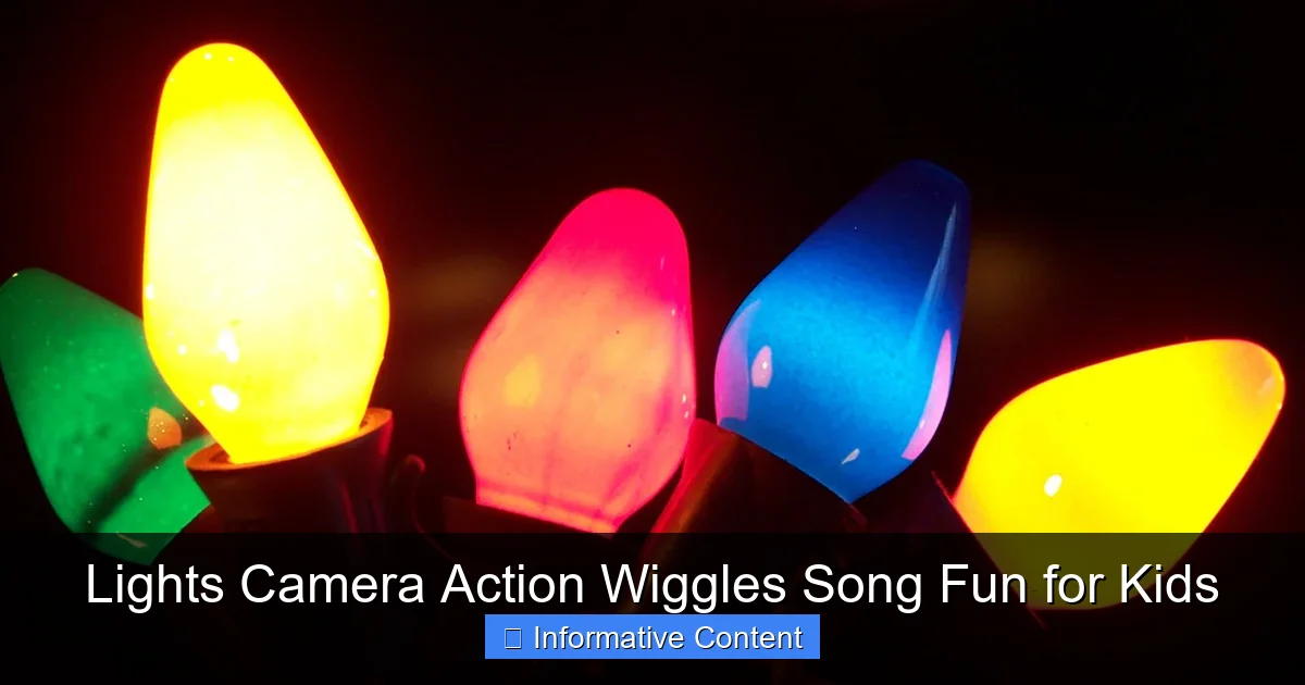 Lights Camera Action Wiggles Song Fun for Kids