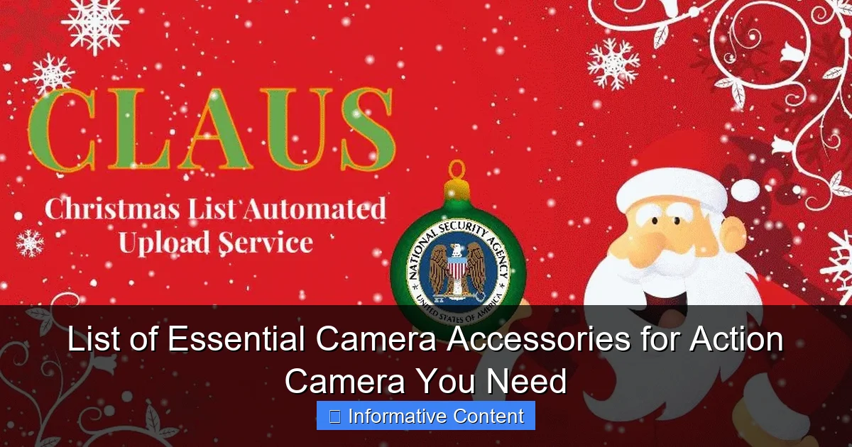 List of Essential Camera Accessories for Action Camera You Need