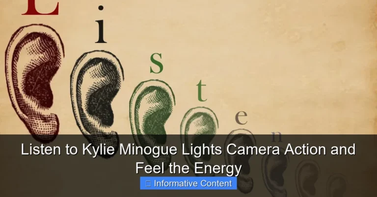 Listen to Kylie Minogue Lights Camera Action and Feel the Energy