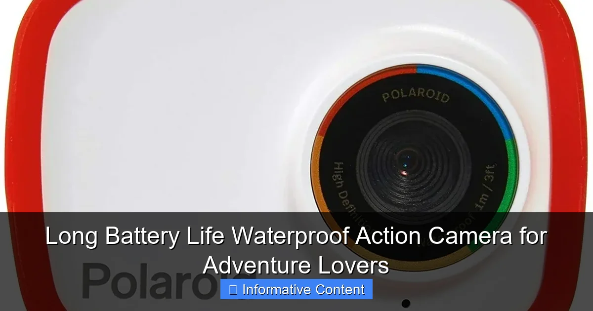 Long Battery Life Waterproof Action Camera for Adventure Lovers