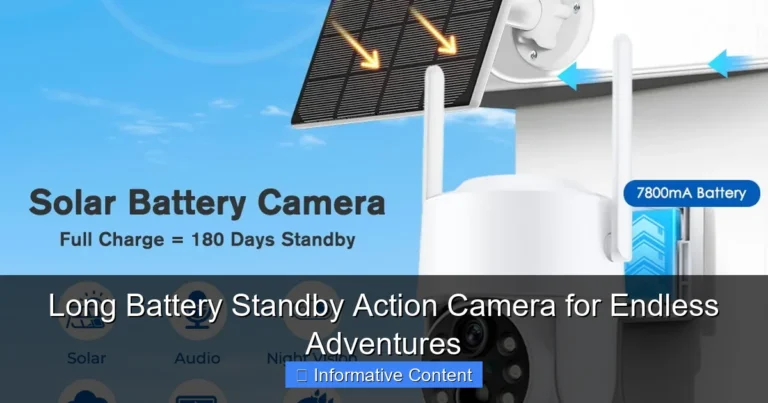 Long Battery Standby Action Camera for Endless Adventures