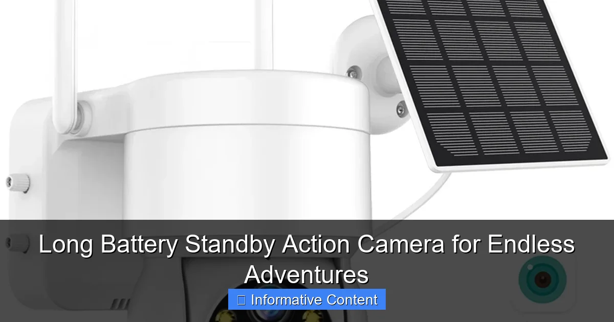 Long Battery Standby Action Camera for Endless Adventures