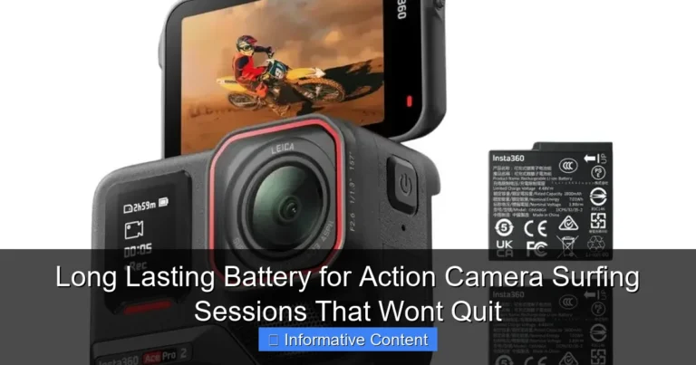 Long Lasting Battery for Action Camera Surfing Sessions That Wont Quit