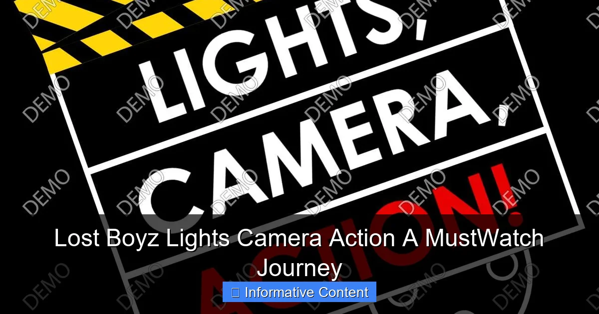 Lost Boyz Lights Camera Action A MustWatch Journey