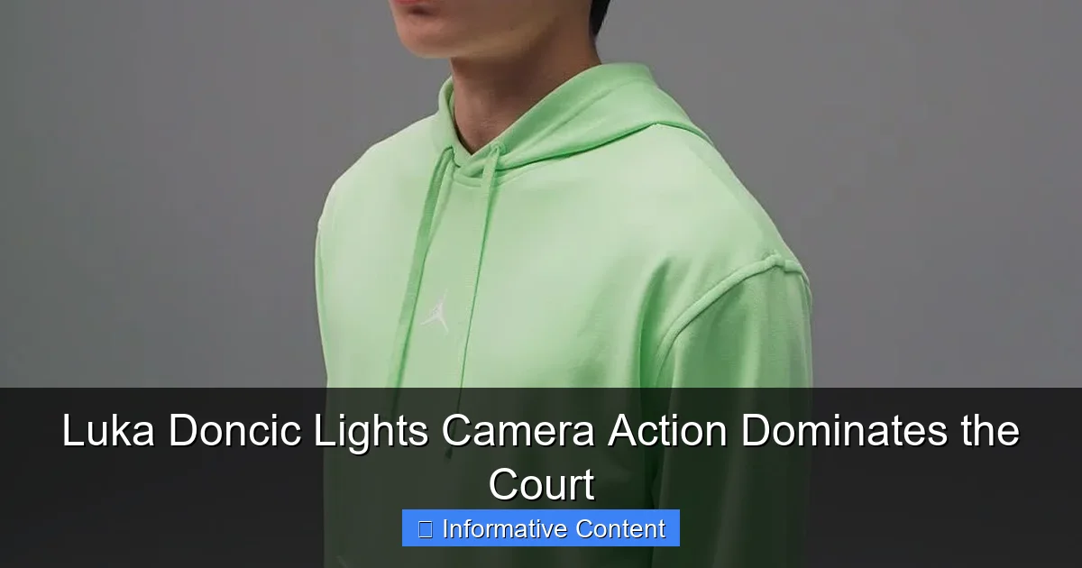 Luka Doncic Lights Camera Action Dominates the Court