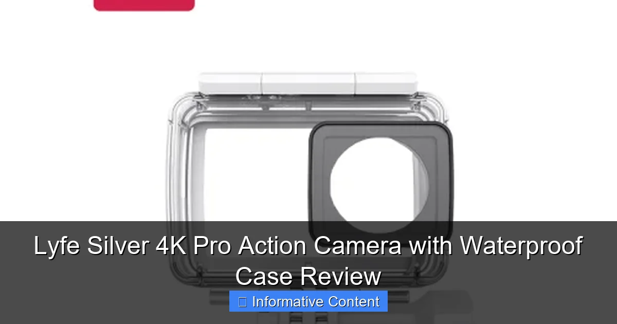 Lyfe Silver 4K Pro Action Camera with Waterproof Case Review