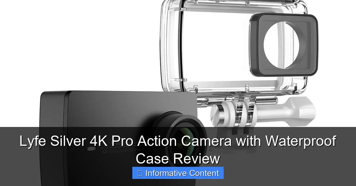 Lyfe Silver 4K Pro Action Camera with Waterproof Case Review