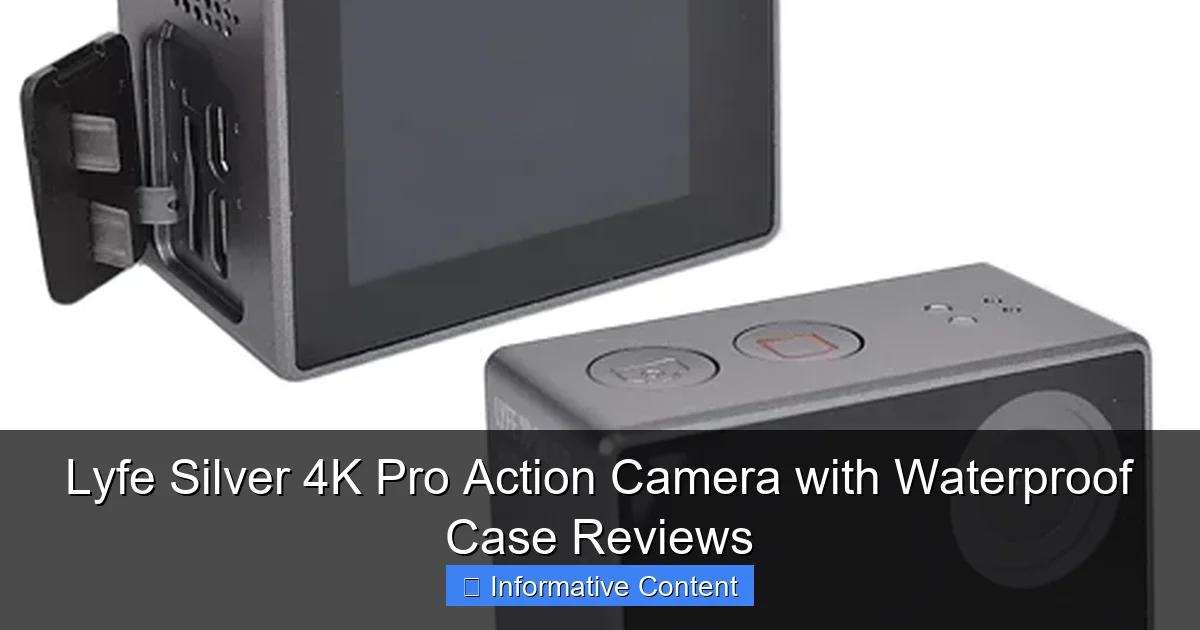 Lyfe Silver 4K Pro Action Camera with Waterproof Case Reviews