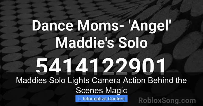 Maddies Solo Lights Camera Action Behind the Scenes Magic