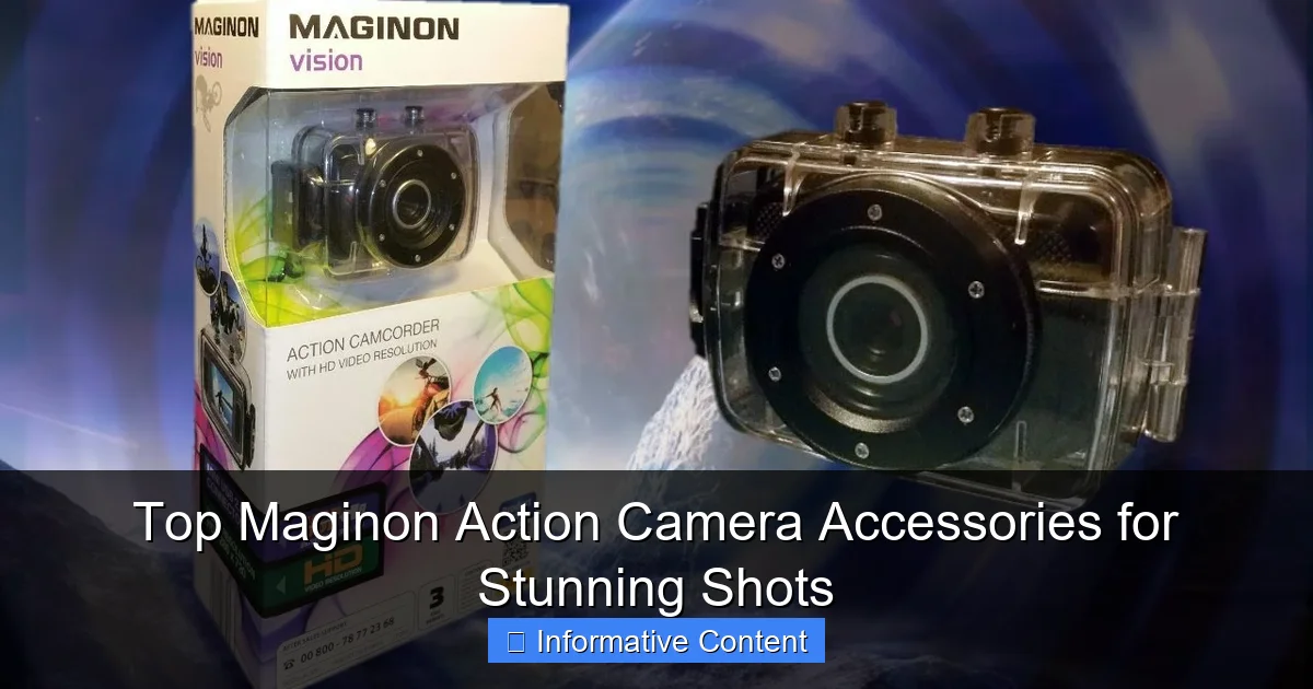 Top Maginon Action Camera Accessories for Stunning Shots