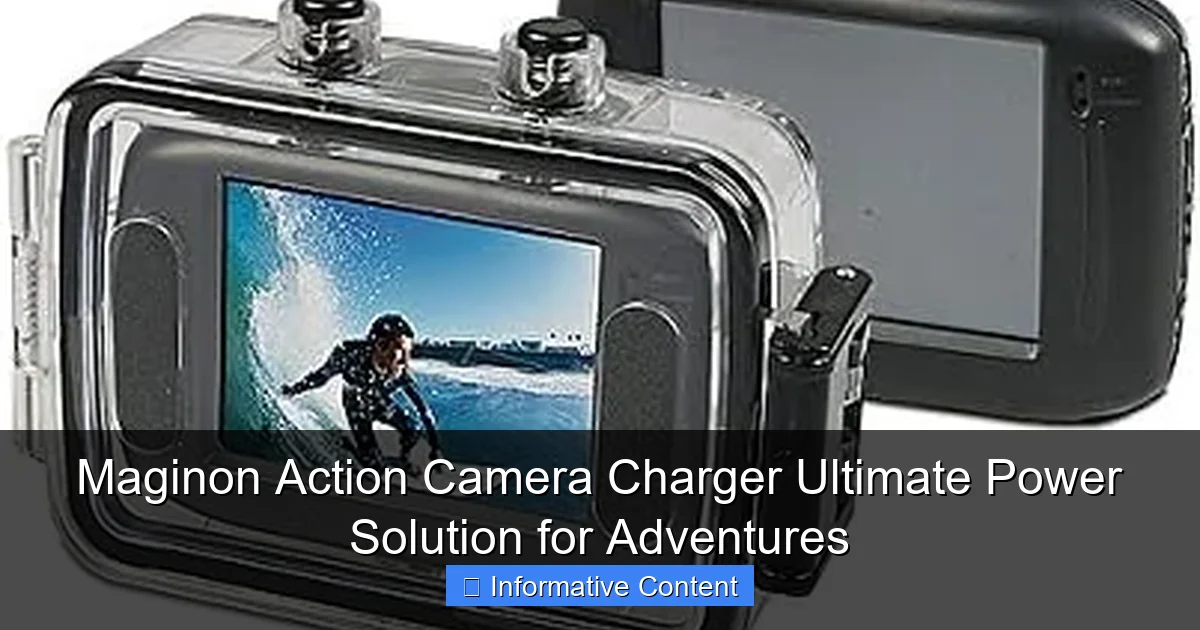 Maginon Action Camera Charger Ultimate Power Solution for Adventures