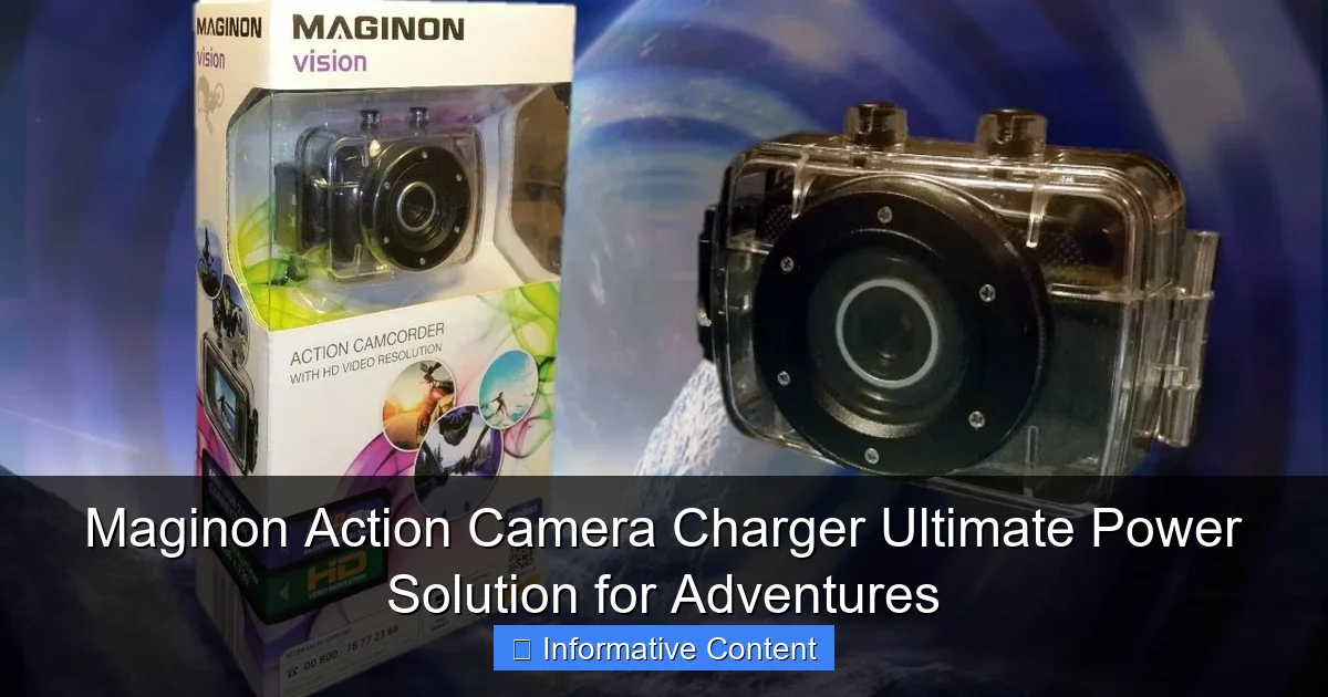 Maginon Action Camera Charger Ultimate Power Solution for Adventures