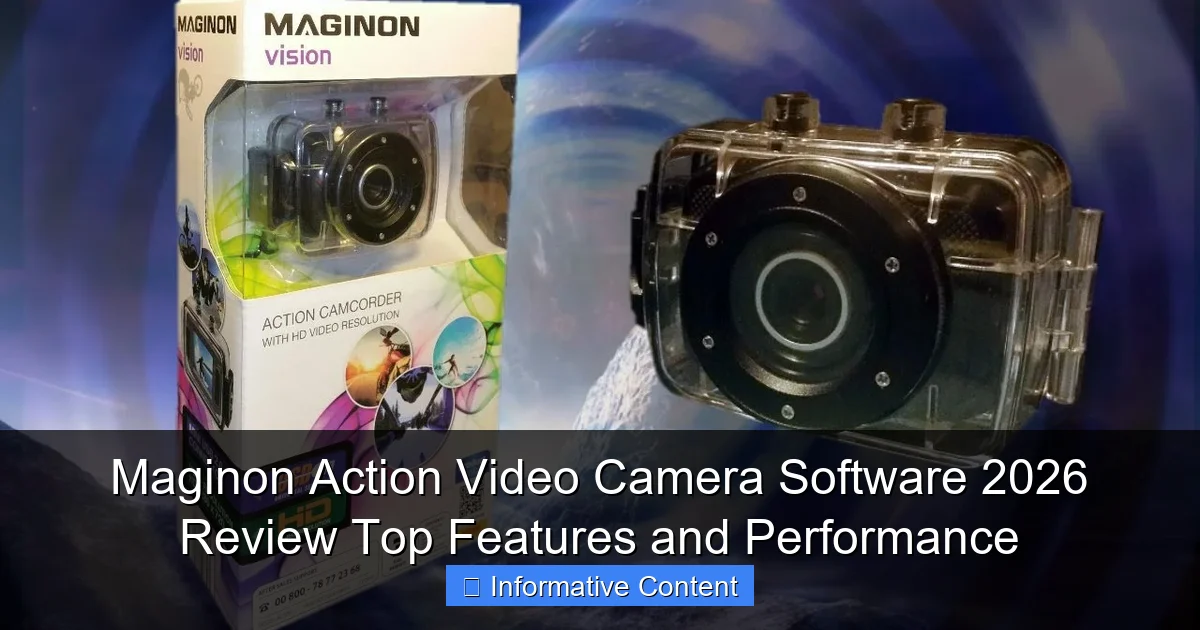 Maginon Action Video Camera Software 2026 Review Top Features and Performance