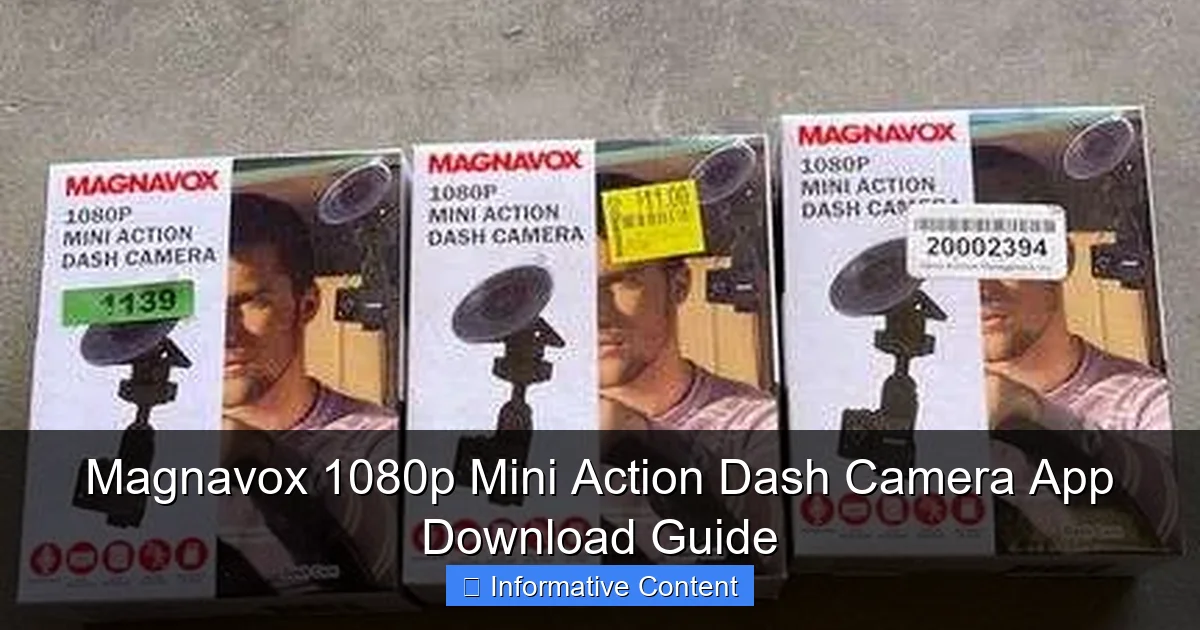 Magnavox 1080p Mini Action Dash Camera App Download Guide