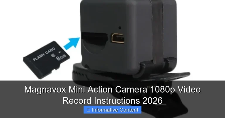 Magnavox Mini Action Camera 1080p Video Record Instructions 2026