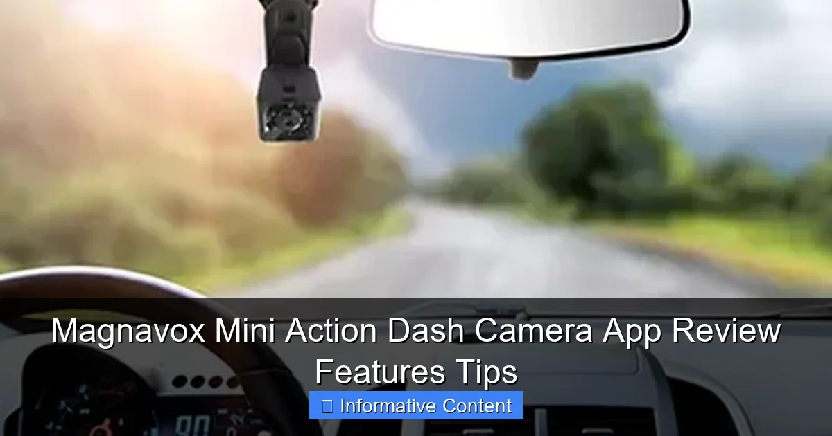 Magnavox Mini Action Dash Camera App Review Features Tips