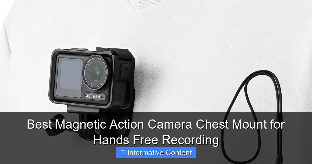 Best Magnetic Action Camera Chest Mount for Hands Free Recording