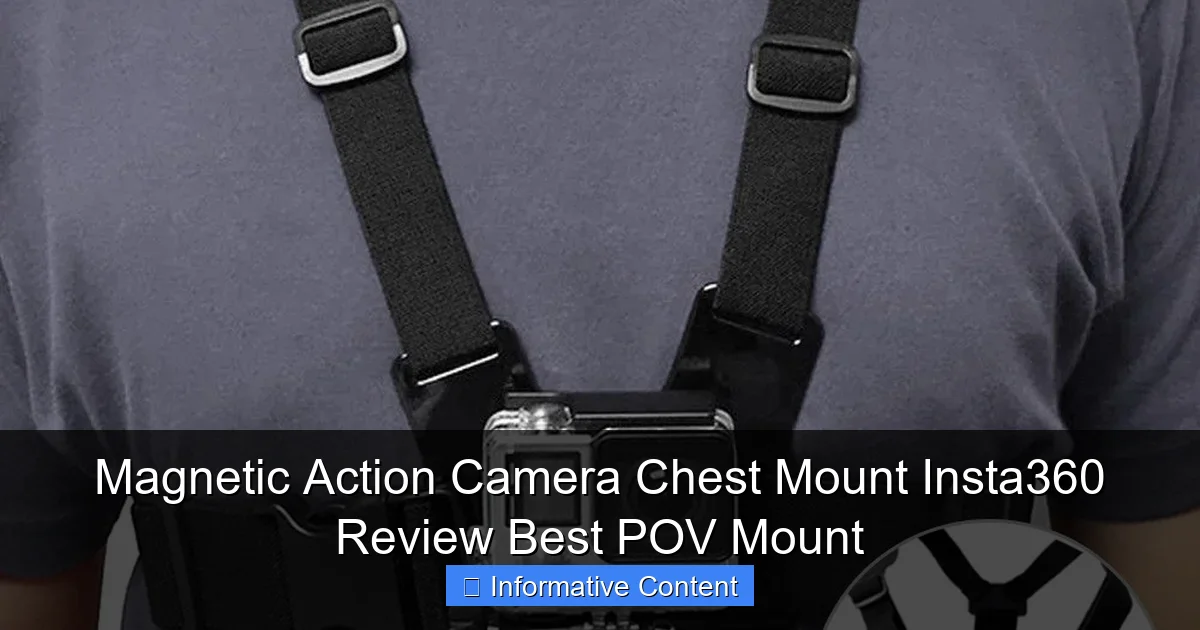 Magnetic Action Camera Chest Mount Insta360 Review Best POV Mount