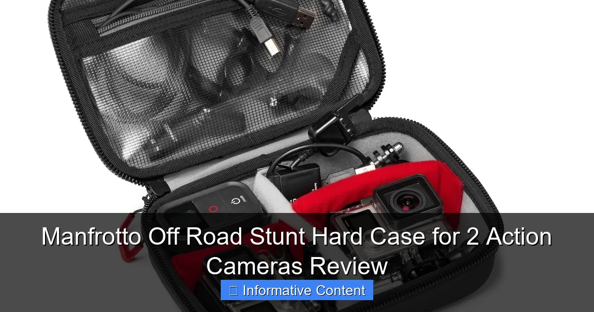Manfrotto Off Road Stunt Hard Case for 2 Action Cameras Review