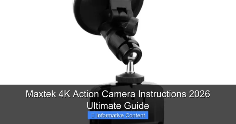 Maxtek 4K Action Camera Instructions 2026 Ultimate Guide