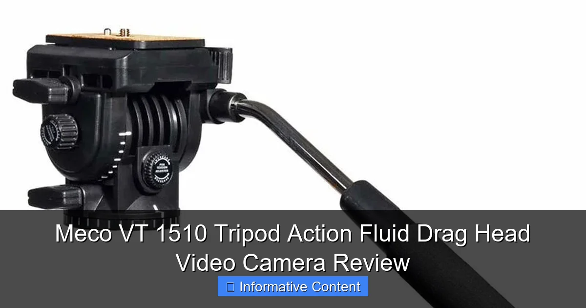 Meco VT 1510 Tripod Action Fluid Drag Head Video Camera Review