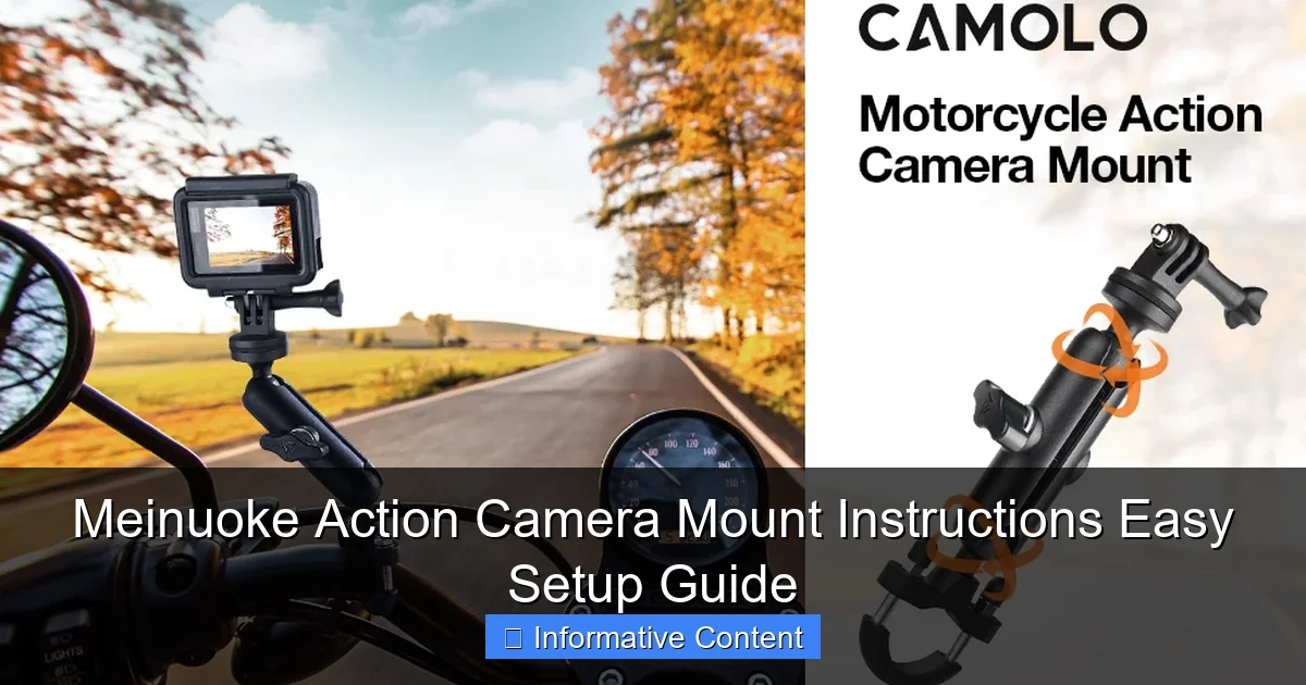 Meinuoke Action Camera Mount Instructions Easy Setup Guide