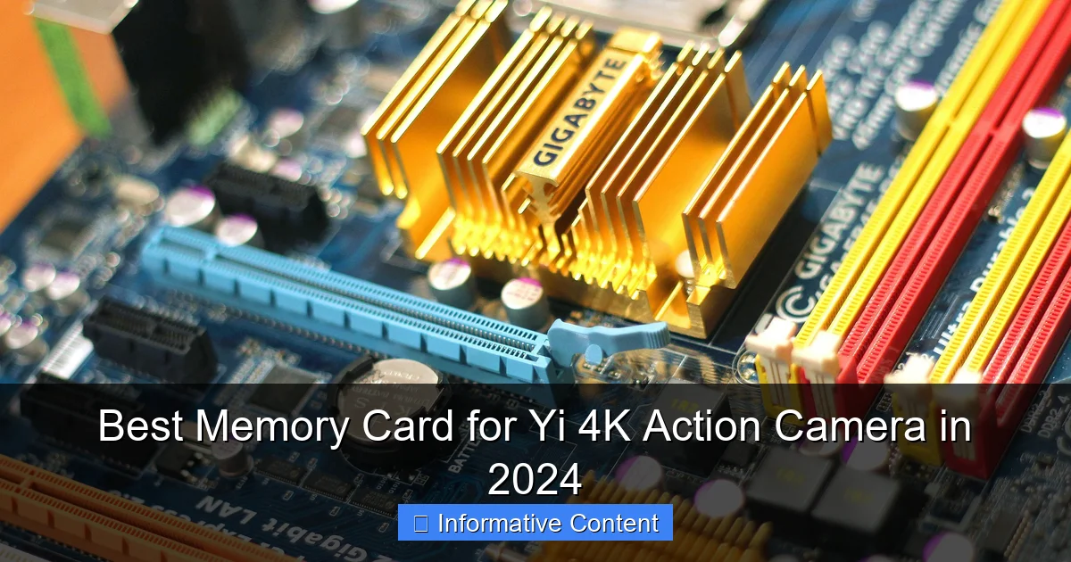 Best Memory Card for Yi 4K Action Camera in 2024