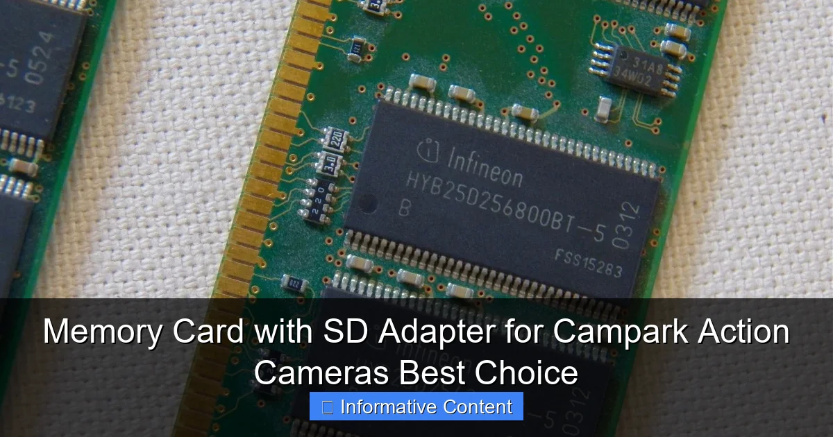 Memory Card with SD Adapter for Campark Action Cameras Best Choice