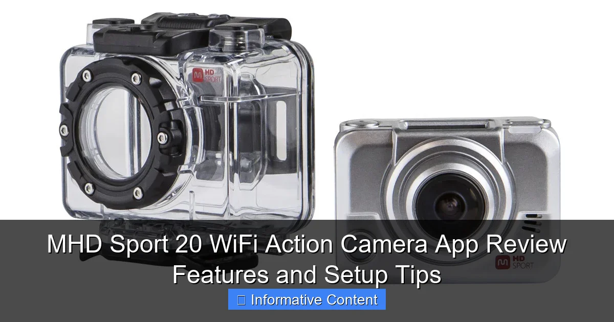 MHD Sport 20 WiFi Action Camera App Review Features and Setup Tips
