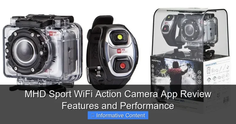 MHD Sport WiFi Action Camera App Review Features and Performance