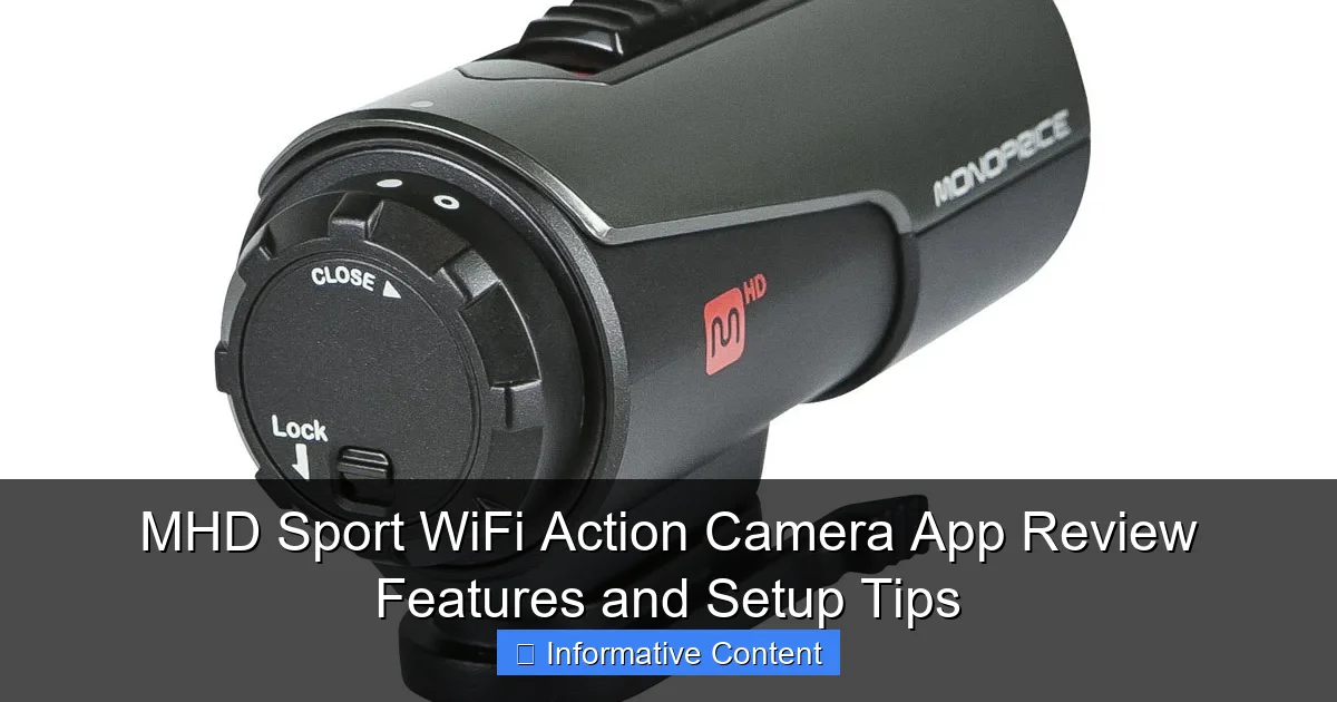 MHD Sport WiFi Action Camera App Review Features and Setup Tips