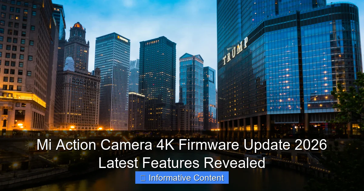 Mi Action Camera 4K Firmware Update 2026 Latest Features Revealed