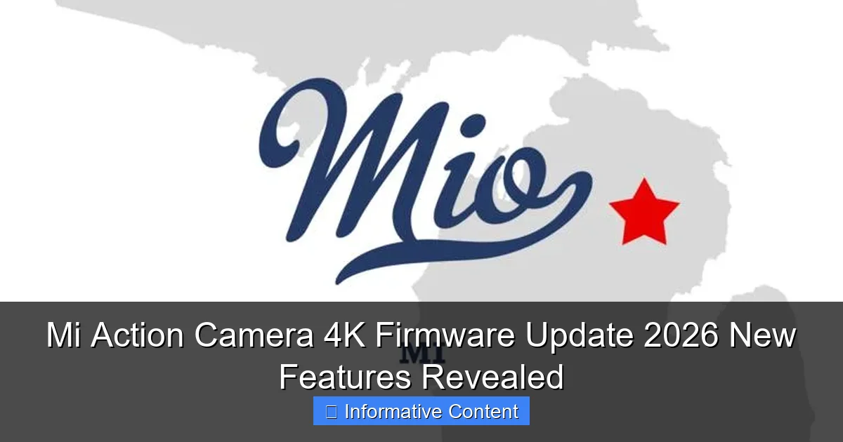 Mi Action Camera 4K Firmware Update 2026 New Features Revealed