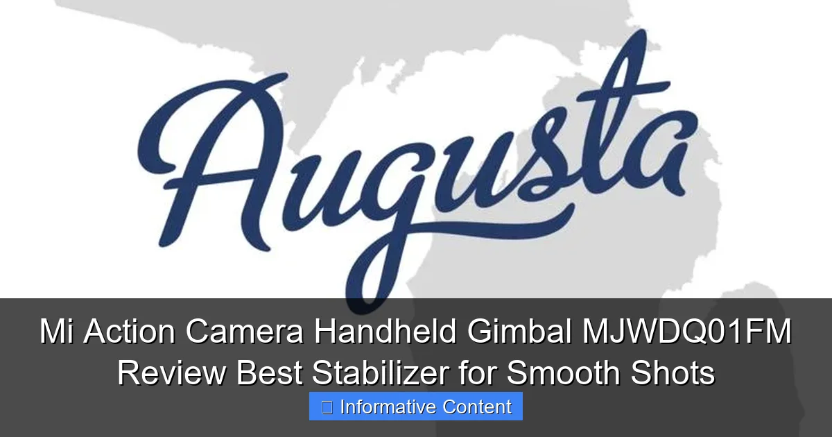 Mi Action Camera Handheld Gimbal MJWDQ01FM Review Best Stabilizer for Smooth Shots