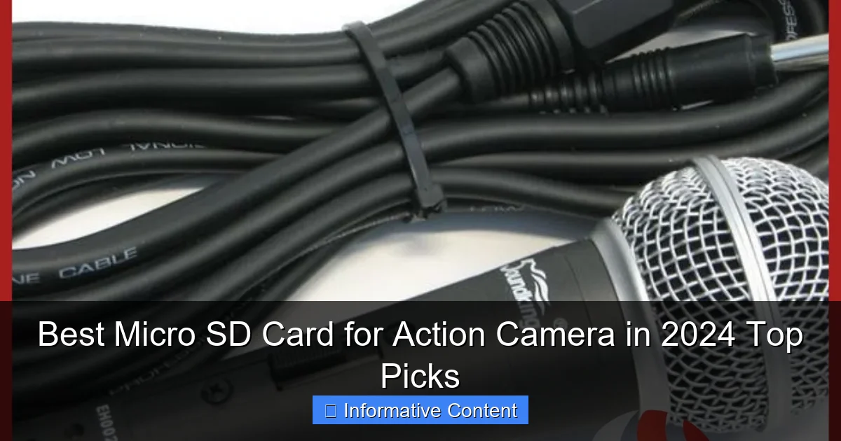Best Micro SD Card for Action Camera in 2024 Top Picks