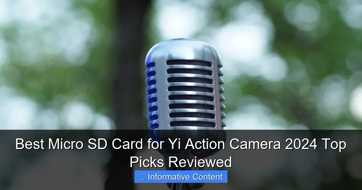Best Micro SD Card for Yi Action Camera 2024 Top Picks Reviewed