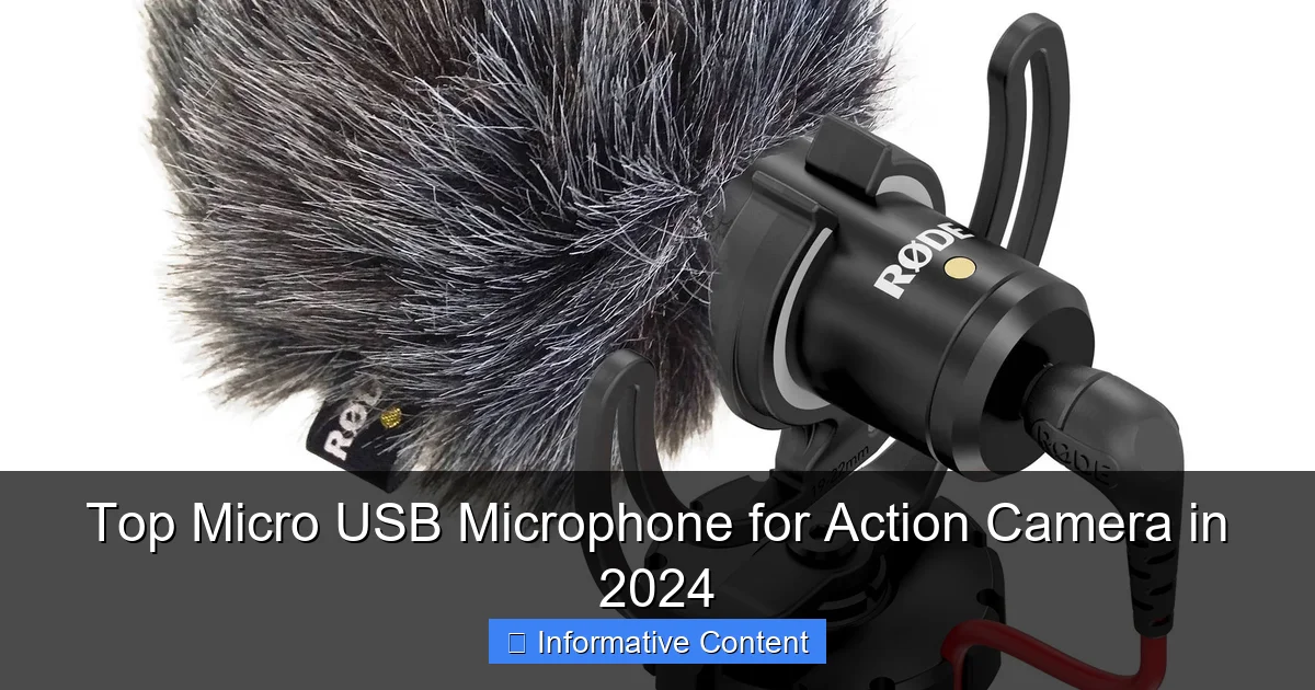 Top Micro USB Microphone for Action Camera in 2024